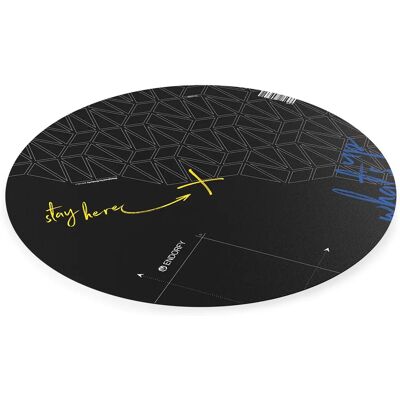 Černá kulatá podložka Endorfy - 110x110cm - Protiskluzová, Odolná, Elegantní Černá kulatá podložka Endorfy - 110x110cm - Protiskluzová, Odolná, Elegantní