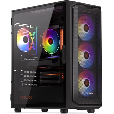 Krux KRXD003 Czarna obudowa ATX półtoratower Krux KRXD003 Czarna obudowa ATX półtoratower