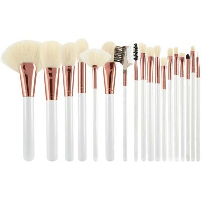 Tools For Beauty Biało i Ecru Zestaw Pędzli do Makijażu - Zestaw Pędzli do Makijażu Tools For Beauty Biało i Ecru Zestaw Pędzli do Makijażu - Zestaw Pędzli do Makijażu