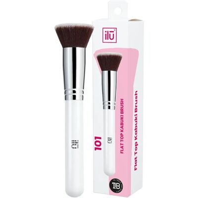 Pennello Viso in Polvere Ilū - Pincello Kabuki Piatto per Liquido, Crema, Polvere - Ilu Kabuki Flat Pennello Viso in Polvere Ilū - Pincello Kabuki Piatto per Liquido, Crema, Polvere - Ilu Kabuki Flat
