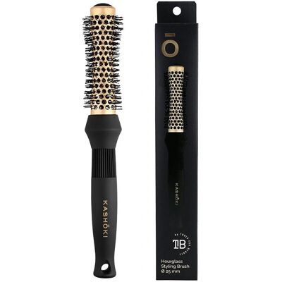 Kashoki Sanduhrbürste 25 mm - Keramik, Langes Haar, Profi Kashoki Sanduhrbürste 25 mm - Keramik, Langes Haar, Profi