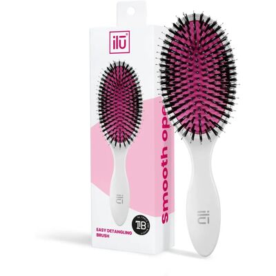Ilu Easy Detangling Oval Nass Haarbürste - Entwirrungsbürste Ilu Easy Detangling Oval Nass Haarbürste - Entwirrungsbürste