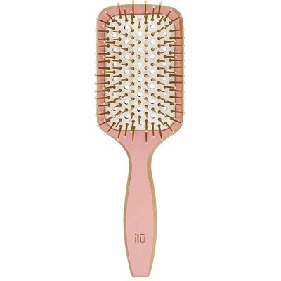 Brosse Démêlante en Bambou - Outil de Soin Capillaire - Publicité Brosse Démêlante en Bambou - Outil de Soin Capillaire - Publicité