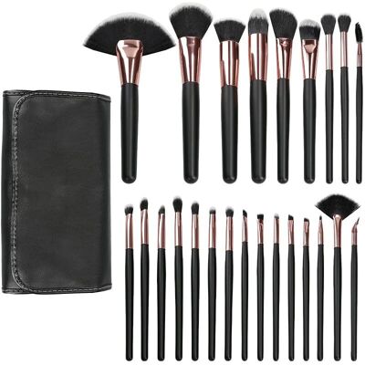 Tools For Beauty Czarny Zestaw Pędzli do Makijażu 24 sztuki - Zestaw Pędzli Tools For Beauty Czarny Zestaw Pędzli do Makijażu 24 sztuki - Zestaw Pędzli
