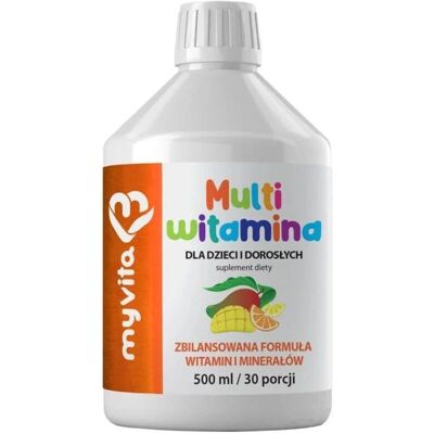 MyVita Multivitamin für Kinder & Erwachsene - 500ml Nahrungsergänzung MyVita Multivitamin für Kinder & Erwachsene - 500ml Nahrungsergänzung