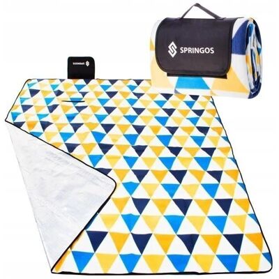 Springos Piknikviltti - Vesitiivis, Kannettava, 200x200cm Springos Piknikviltti - Vesitiivis, Kannettava, 200x200cm