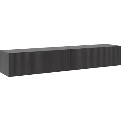 Selsey Portland Esche Schwarz Wandhängendes TV-Möbel - TV Schrank Selsey Portland Esche Schwarz Wandhängendes TV-Möbel - TV Schrank