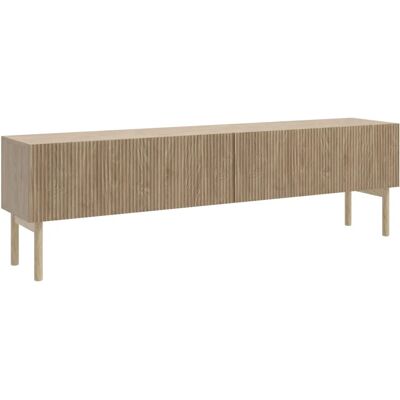 Meuble TV Selsey Nolie - 175cm - Aspect Chêne Huilé - Design Japonais - Publicité Meuble TV Selsey Nolie - 175cm - Aspect Chêne Huilé - Design Japonais - Publicité