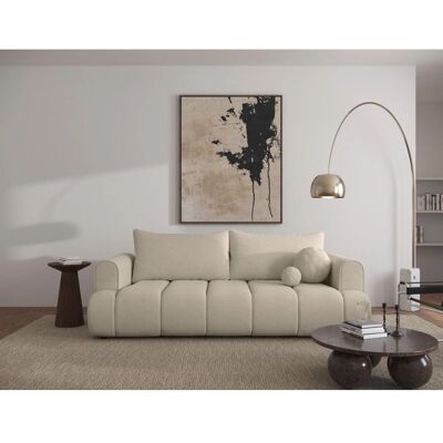 Selsey - 3-Seater - beige clair - Chenille - Sofa bed - Publicité Selsey - 3-Seater - beige clair - Chenille - Sofa bed - Publicité