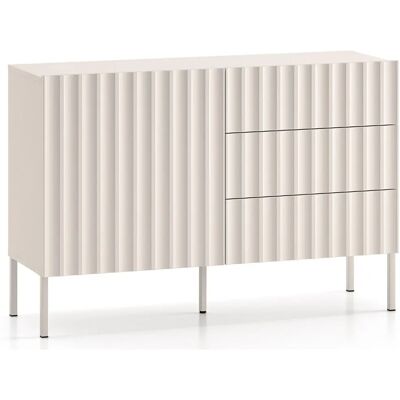 Selsey Sideboard mit Schubladen, hellbeige, 113 cm - DERRIVA Selsey Sideboard mit Schubladen, hellbeige, 113 cm - DERRIVA
