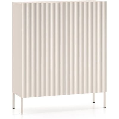 Selsey Lichtbeige Hoofdbureau - 100x120x37cm - Modernopslagmeubel Selsey Lichtbeige Hoofdbureau - 100x120x37cm - Modernopslagmeubel