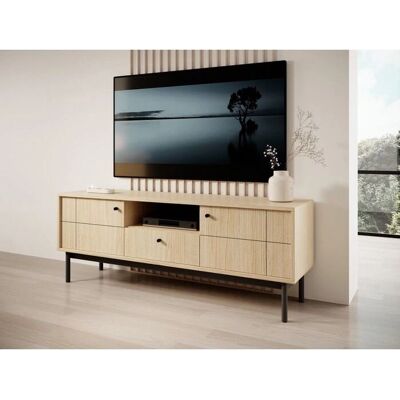 JAPANDIES - R20424 WP - Chêne linéaire - 153 cm - TV cabinet - Publicité JAPANDIES - R20424 WP - Chêne linéaire - 153 cm - TV cabinet - Publicité