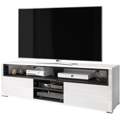 Selsey Laksa - blanco/negro 137 cm - soporte para TV Selsey Laksa - blanco/negro 137 cm - soporte para TV