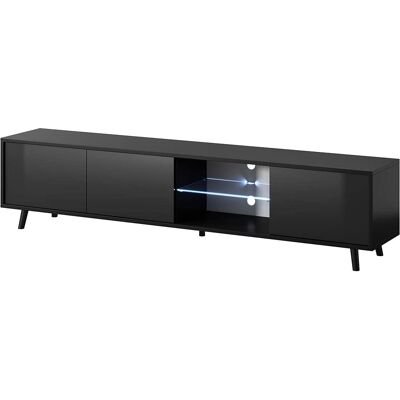 Selsey Galhad Mobile TV in Stile Scandinavo - Luci LED a Batteria - 175cm Selsey Galhad Mobile TV in Stile Scandinavo - Luci LED a Batteria - 175cm