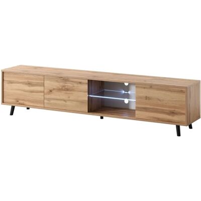 Selsey Galhad Mobile TV Stile Scandinavo - 175cm - Legno Chiaro Selsey Galhad Mobile TV Stile Scandinavo - 175cm - Legno Chiaro