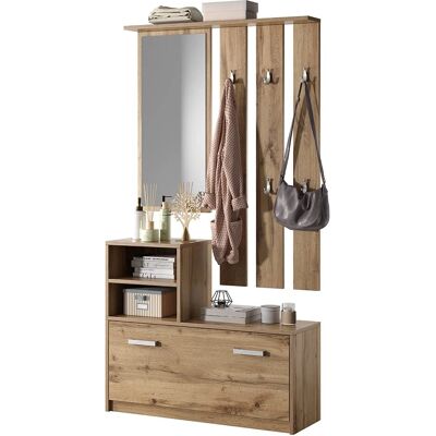 Set Ingresso Selsey Yesfir - Mobili Minimalisti con Specchio e Scarpiera Set Ingresso Selsey Yesfir - Mobili Minimalisti con Specchio e Scarpiera
