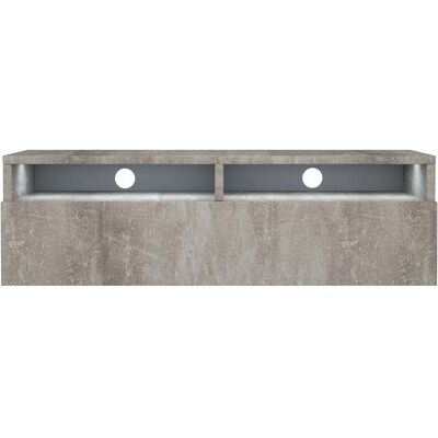 Meuble TV Rednaw avec tiroir - Béton - 100cm - Publicité Meuble TV Rednaw avec tiroir - Béton - 100cm - Publicité
