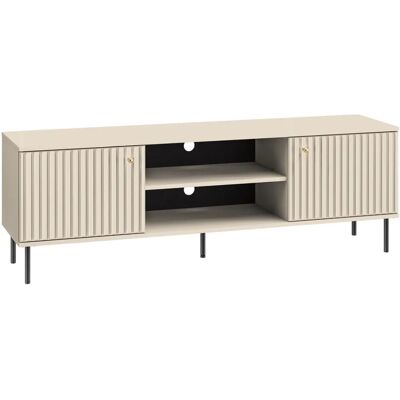 Selsay Caletto Beiger Lamellen TV Möbel - TV Stand Selsay Caletto Beiger Lamellen TV Möbel - TV Stand