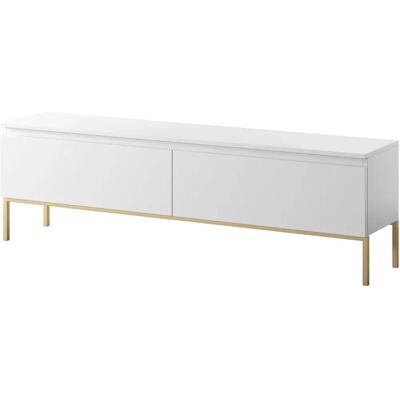 Selsey bemmi TV-Schrank - Weiß mit goldenen Beinen Selsey bemmi TV-Schrank - Weiß mit goldenen Beinen