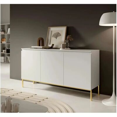 Höffner Sideboard - 150x77 cm - Wit - Sideboard Höffner Sideboard - 150x77 cm - Wit - Sideboard