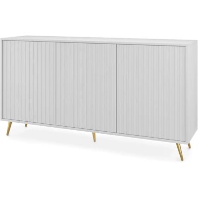 Selsey - Modell 154 cm, weiß mit goldenen Beinen - Kommode Selsey - Modell 154 cm, weiß mit goldenen Beinen - Kommode