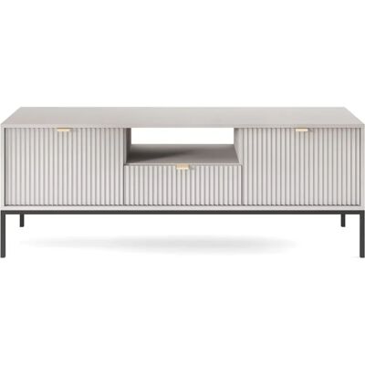 Selsey TV-Möbel - 154 cm - grau mit schwarzen Füßen - Vellore - TV-Schrank Selsey TV-Möbel - 154 cm - grau mit schwarzen Füßen - Vellore - TV-Schrank