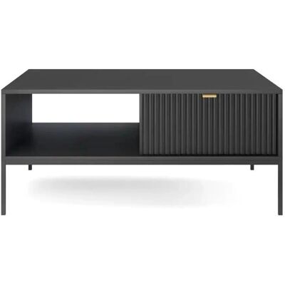 Selsey Couchtisch - 104x68 cm - Schwarz mit schwarzen Beinen - Vellore Selsey Couchtisch - 104x68 cm - Schwarz mit schwarzen Beinen - Vellore