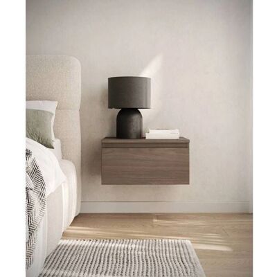 Selsey BEMMI - Wandnachttisch - 49 cm - Wisconsin Walnuss Selsey BEMMI - Wandnachttisch - 49 cm - Wisconsin Walnuss