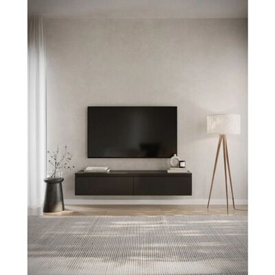 Selsey - BEMMI - Wandhängender TV-Schrank - 150 cm - Schwarz Selsey - BEMMI - Wandhängender TV-Schrank - 150 cm - Schwarz