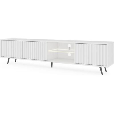 Mobili TV Selsey Bello - Bianco - Design Moderno - Supporta 70" TV Mobili TV Selsey Bello - Bianco - Design Moderno - Supporta 70" TV