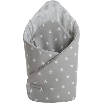 Medi Partners Baby Wrap - 75x75 Cotone - Grigio - Baby Wrap Medi Partners Baby Wrap - 75x75 Cotone - Grigio - Baby Wrap