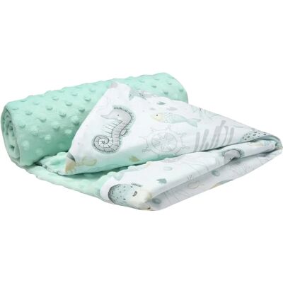 Medi Partners Plaid in Cotone e Minky Grigio - 75x100 - Plaid Medi Partners Plaid in Cotone e Minky Grigio - 75x100 - Plaid