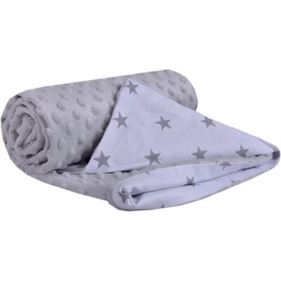 Medi Partners Manta para Bebé - 75x100 Algodón + Minky - Gris Medi Partners Manta para Bebé - 75x100 Algodón + Minky - Gris