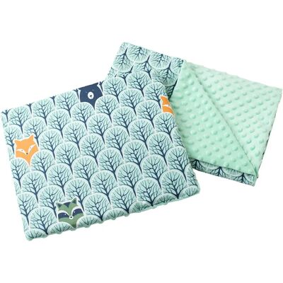 Medi Partners Trapunta Modello 33429 - Bosco e Menta Minky - Set di Piumino e Cuscino Medi Partners Trapunta Modello 33429 - Bosco e Menta Minky - Set di Piumino e Cuscino