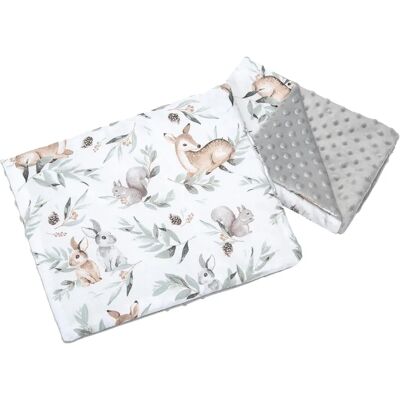Medi Partners Couette 75x55 - Cerf dans les feuilles - Coton Minky Medi Partners Couette 75x55 - Cerf dans les feuilles - Coton Minky