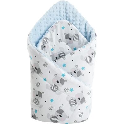 Medi Partners Baby Wrap - Katoen Minky 75x75 Grijs Medi Partners Baby Wrap - Katoen Minky 75x75 Grijs