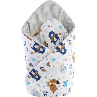 Medi Partners Baby Wrap - Cotone, 75x75, Grigio - Baby Wrap Medi Partners Baby Wrap - Cotone, 75x75, Grigio - Baby Wrap