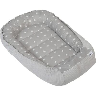 Medi Partners Sacco nanna per bebé – Gaufre – Stelle + Grigio – Sacco nanna Medi Partners Sacco nanna per bebé – Gaufre – Stelle + Grigio – Sacco nanna