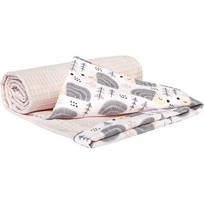 Medi Partners Lichtroze Wafel Dekentje 75x100 - Dekentje Medi Partners Lichtroze Wafel Dekentje 75x100 - Dekentje
