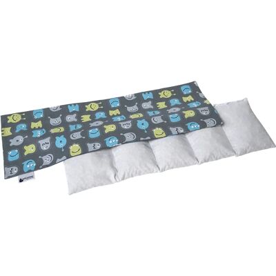 Medi Partners Thermofor cu semințe de cireș mari 20x60 - 5 camere - Creatures gri - Pernă termică Medi Partners Thermofor cu semințe de cireș mari 20x60 - 5 camere - Creatures gri - Pernă termică
