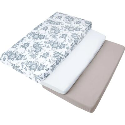 Medi Partners Set di 3 Lenzuola Fitted - 120x60 Biancheria da letto Medi Partners Set di 3 Lenzuola Fitted - 120x60 Biancheria da letto