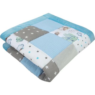 Medi Partners Krabbeldecke - Baumwolle, Grau, 100x100, Unisex - Krabbeldecke Medi Partners Krabbeldecke - Baumwolle, Grau, 100x100, Unisex - Krabbeldecke
