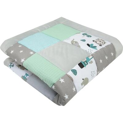 Medi Partners Couverture de Crawling - Coton, Tapis de jeu, Gris - Tapis de jeu Medi Partners Couverture de Crawling - Coton, Tapis de jeu, Gris - Tapis de jeu