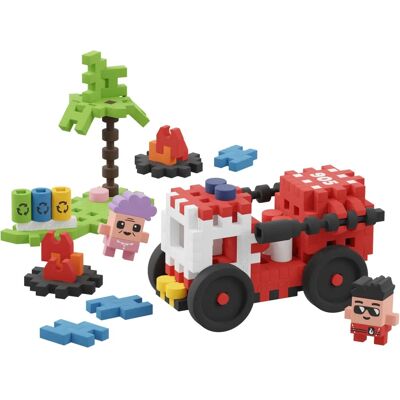 Marioinex Mini Waffle City Feuerwehrauto - Bausteine Marioinex Mini Waffle City Feuerwehrauto - Bausteine