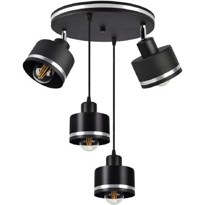 Candellux - WAMA 34-00507 - Czarny - Chrom - Lampa wisząca Candellux - WAMA 34-00507 - Czarny - Chrom - Lampa wisząca