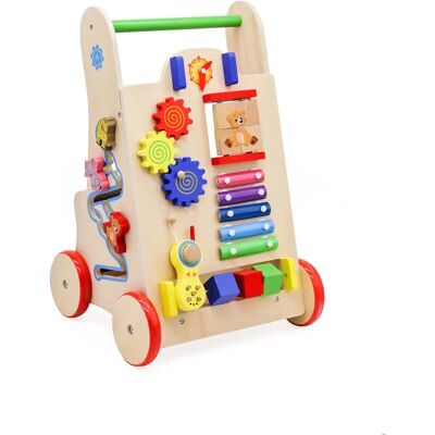 Pricenet Holz-Lernwagen - 6in1 Baby Walker Spielzeug Pricenet Holz-Lernwagen - 6in1 Baby Walker Spielzeug