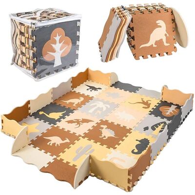 Pricenet Schaumstoff-Puzzlematte - Dinosaurier Laufstall 143cm x 143cm Pricenet Schaumstoff-Puzzlematte - Dinosaurier Laufstall 143cm x 143cm