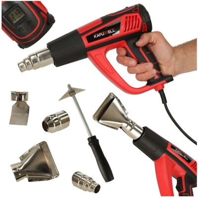 Pricenet Elektryczna Pistolet Grzewczy - Regulowana Temperatura 0-600°C, 4 Końcówki Pricenet Elektryczna Pistolet Grzewczy - Regulowana Temperatura 0-600°C, 4 Końcówki