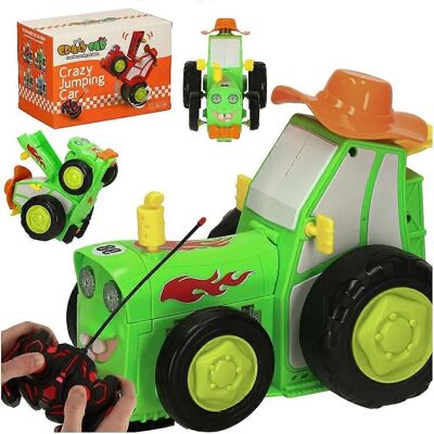 IKA Zielony RC Traktor Jump Dance Zabawka IKA Zielony RC Traktor Jump Dance Zabawka
