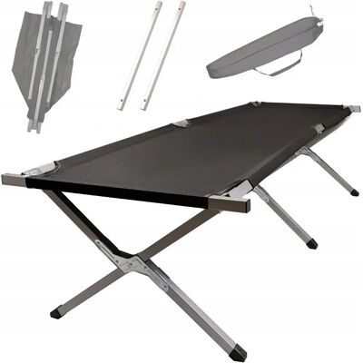 Generic - Folding Camp Bed - Czarny - 150kg - Camping Cot Generic - Folding Camp Bed - Czarny - 150kg - Camping Cot
